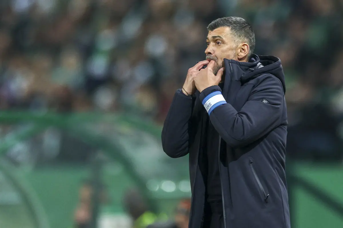 Imagem de contexto do artigo Sérgio Conceição: "Deixei de ser um treinador mediano para passar a ser fraco..."