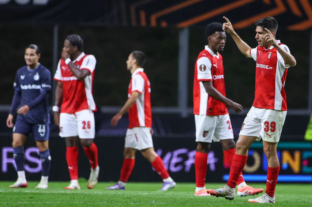 Braga venceu o Feyenoord no início da fase de liga