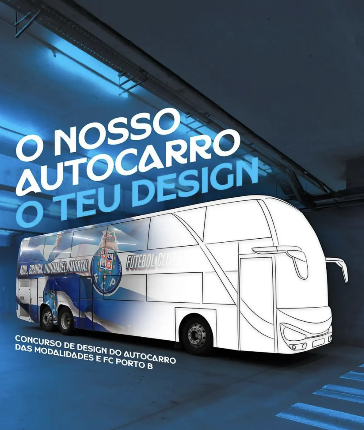 Imagem de contexto do artigo FC Porto desafia sócios a decorarem autocarro de equipa B, modalidades e formação