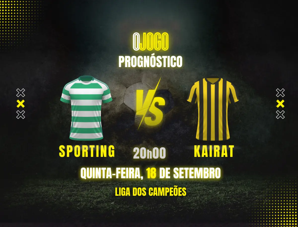 Imagem de contexto do artigo Prognóstico Sporting CP vs Kairat: Odds e Dicas de Apostas