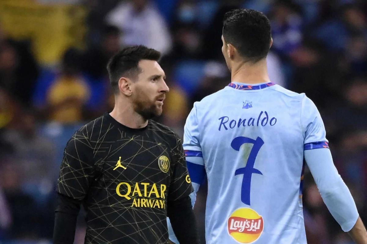 Ronaldo e Messi (créditos: AFP)