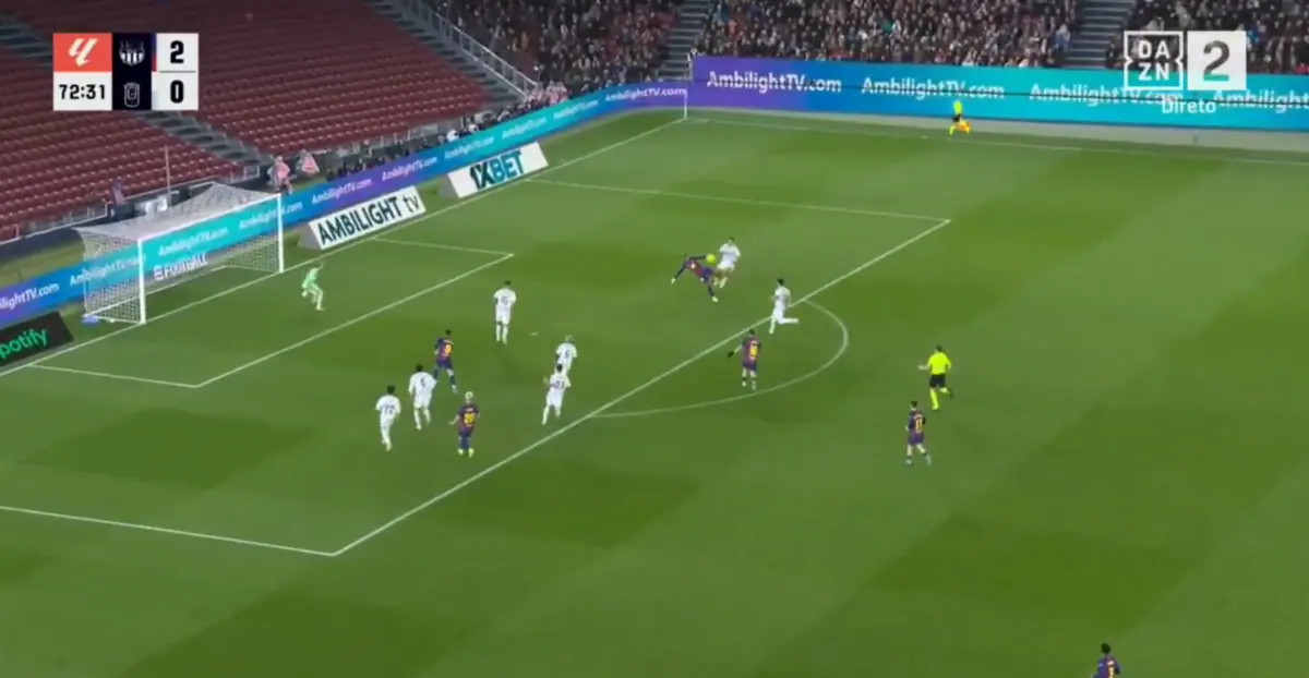 Imagem de contexto do artigo Um golo espetacular de Yamal no jogo entre Barcelona e Oviedo