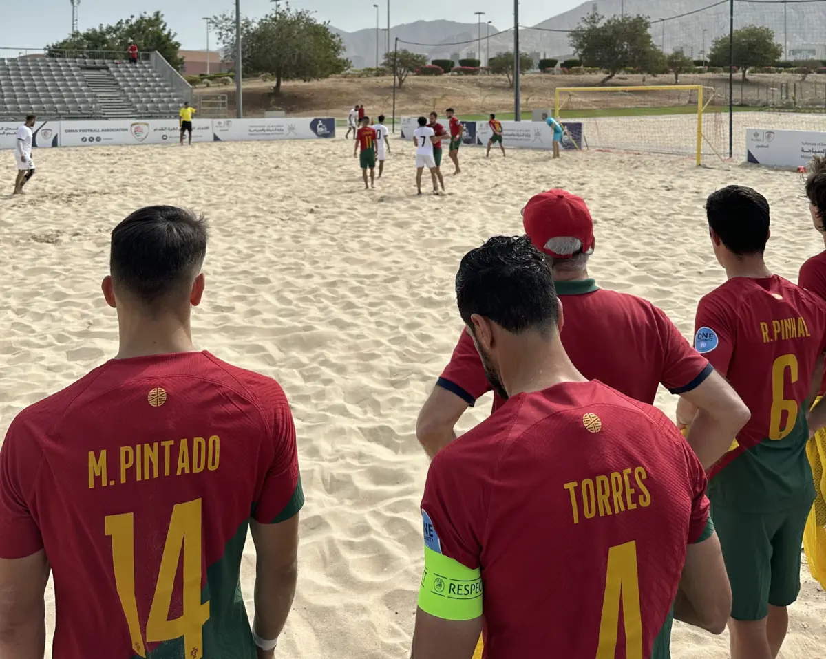 Imagem de contexto do artigo Seleção de futebol de praia vence Egito na preparação para o Mundial