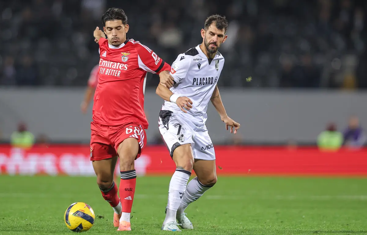 João Veloso num jogo contra o Vitória