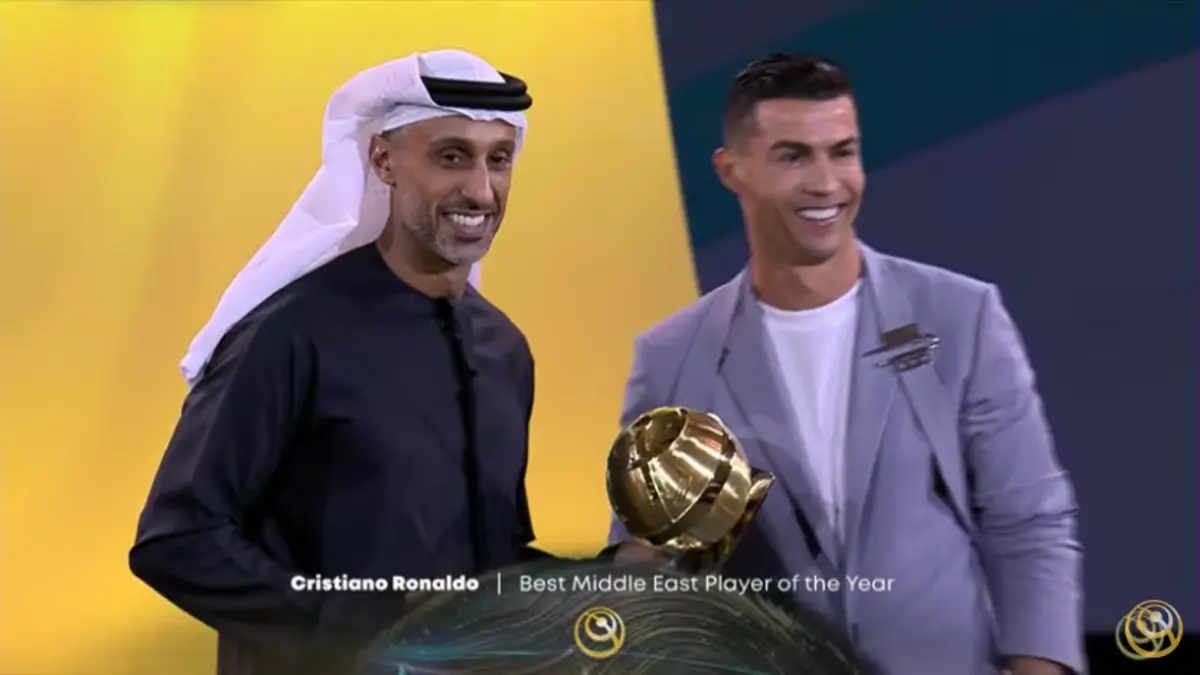 Imagem de contexto do artigo Ronaldo após ganhar prémio nos Globe Soccer Awards: "Não é suficiente, o principal objetivo..."