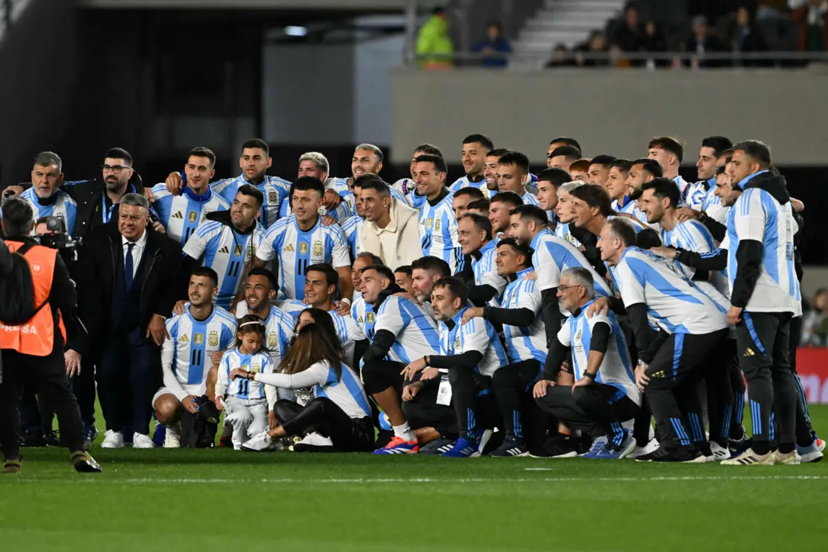 Di María e a seleção da Argentina (Créditos: AFP)