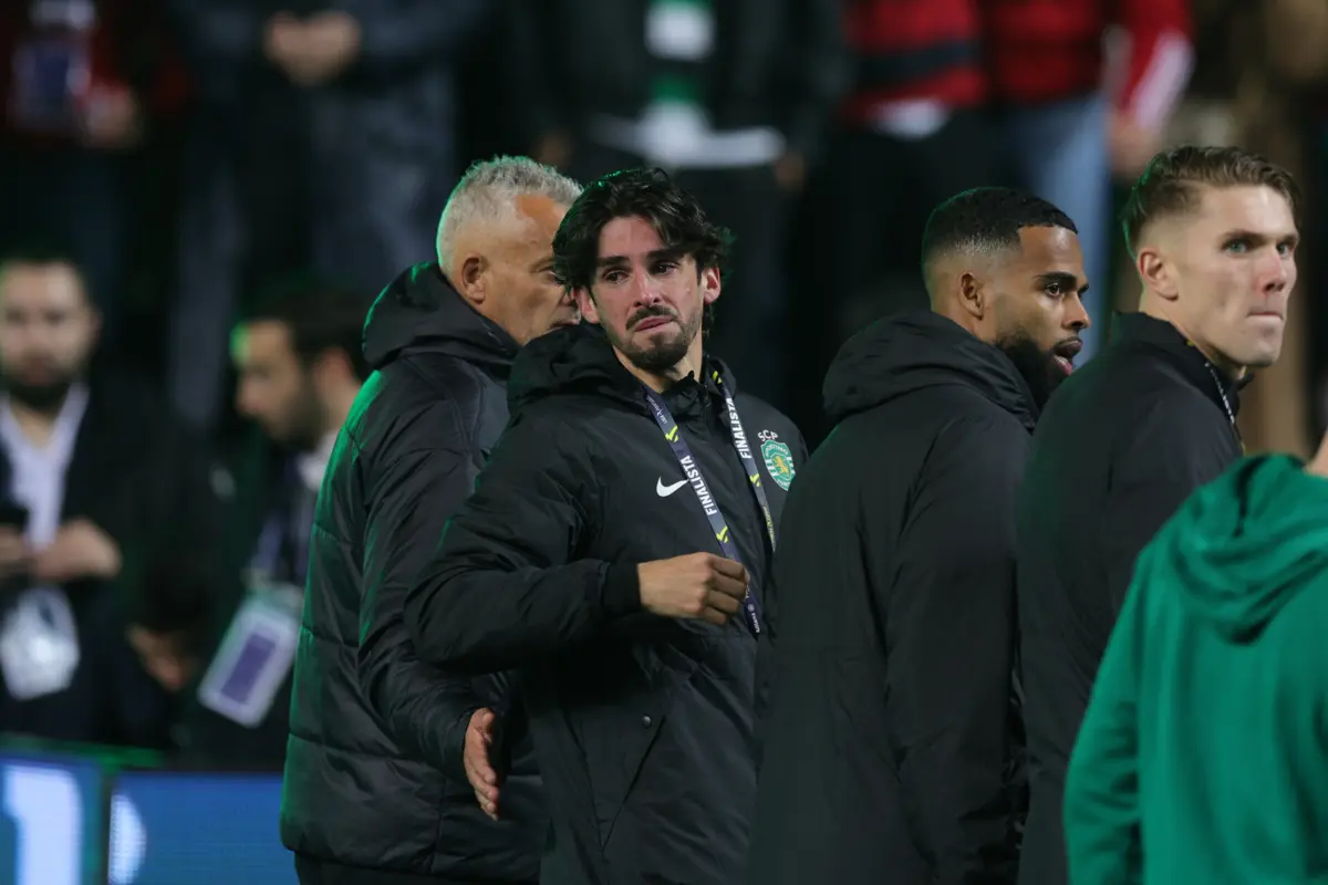 Trincão ficou em lágrimas (Créditos: Pedro Correia/Global Imagens)