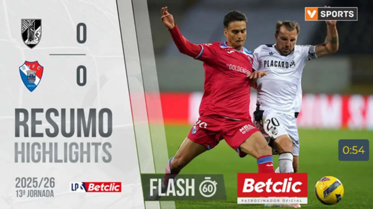 Imagem de contexto do artigo Veja neste resumo os melhores lances do V. Guimarães-Gil Vicente