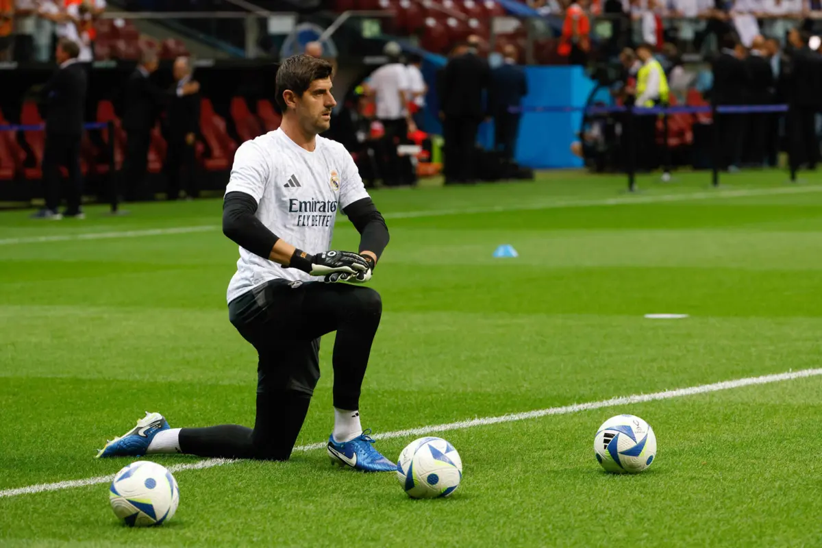 Courtois, guarda-redes do Real Madrid (Créditos: AFP)