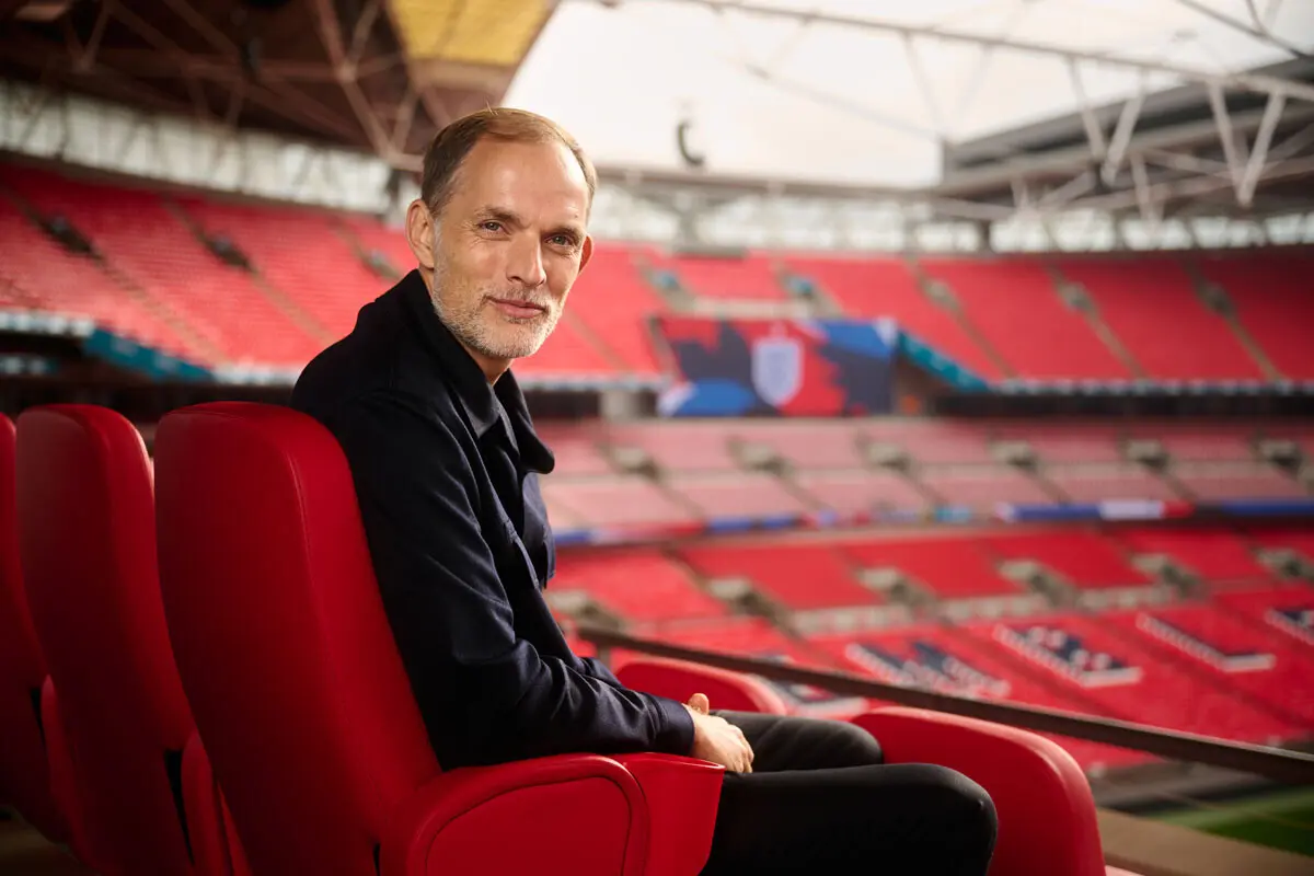 Tuchel em Wembley (créditos: FA)