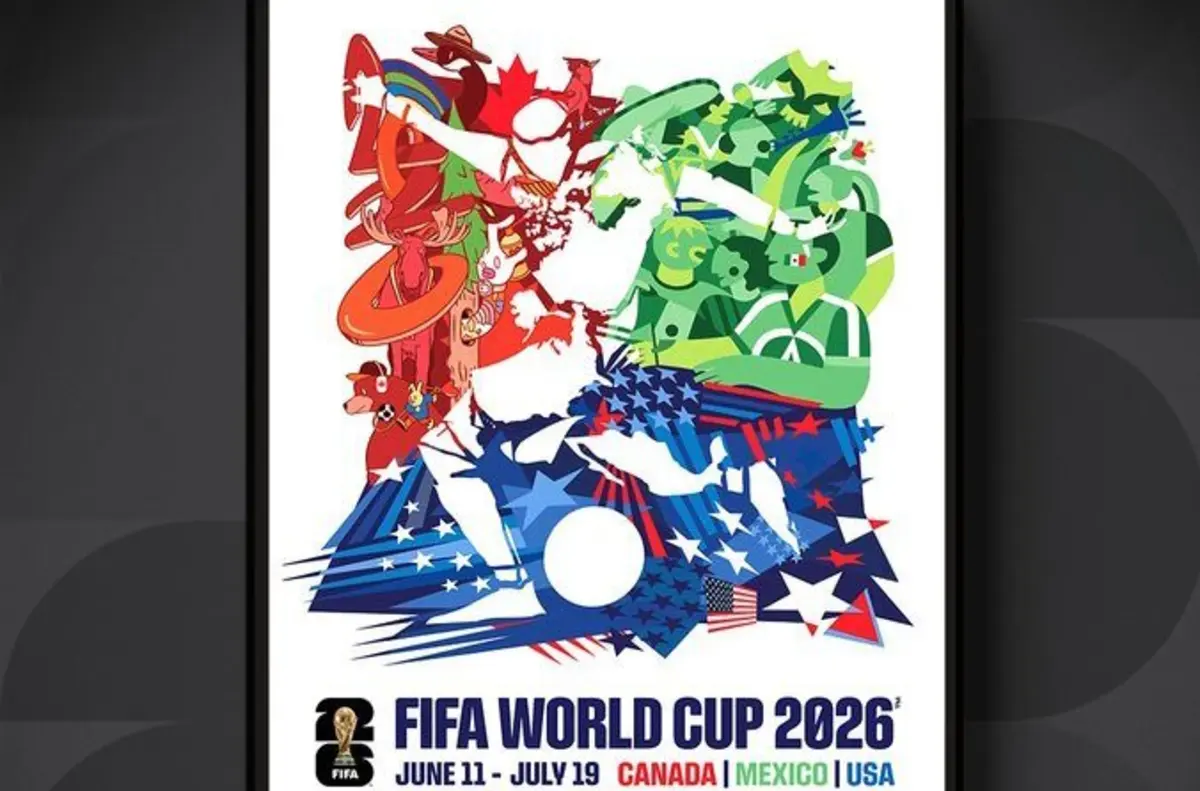 O cartaz oficial do Mundial'2026