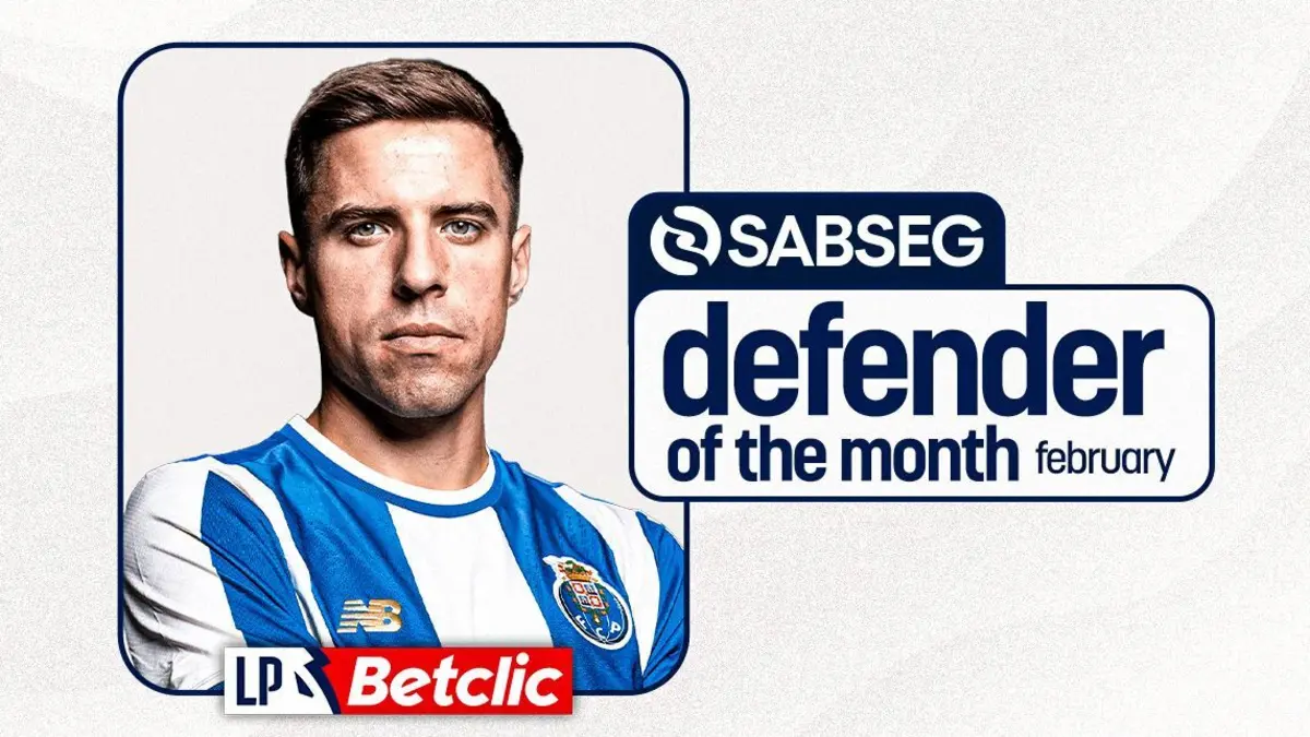 Imagem de contexto do artigo Bednarek é o Defesa do Mês da I Liga pela quarta vez