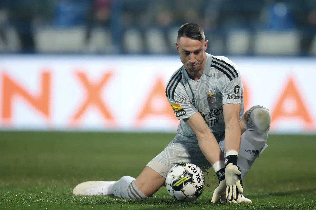 Odysseas Vlachodimos, aqui ao serviço do Benfica