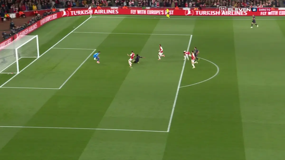 Imagem de contexto do artigo Bayern aproveita erro da defesa do Arsenal para empatar a partida. Veja o golo