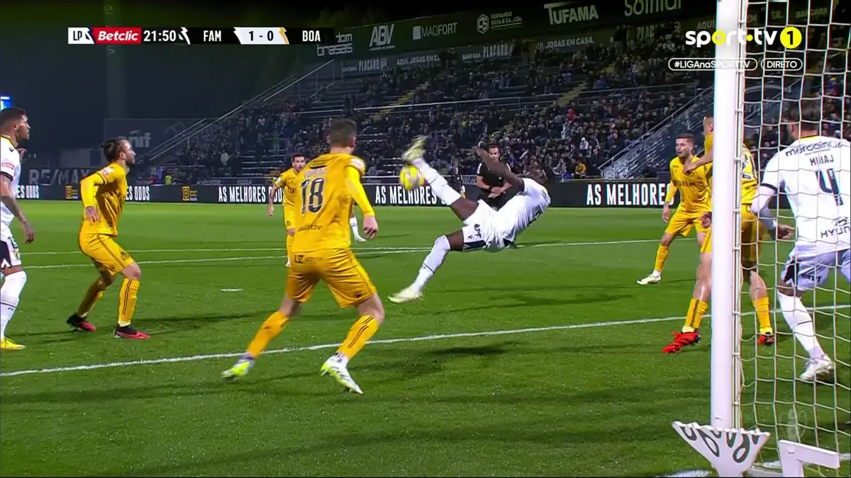 Imagem de contexto do artigo Famalicão-Boavista: Danho abre o marcador com remate acrobático. Ora veja