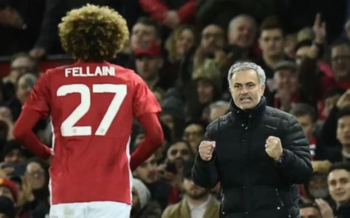 Mourinho e Fellaini (Reprodução: Instagram de Mourinho)