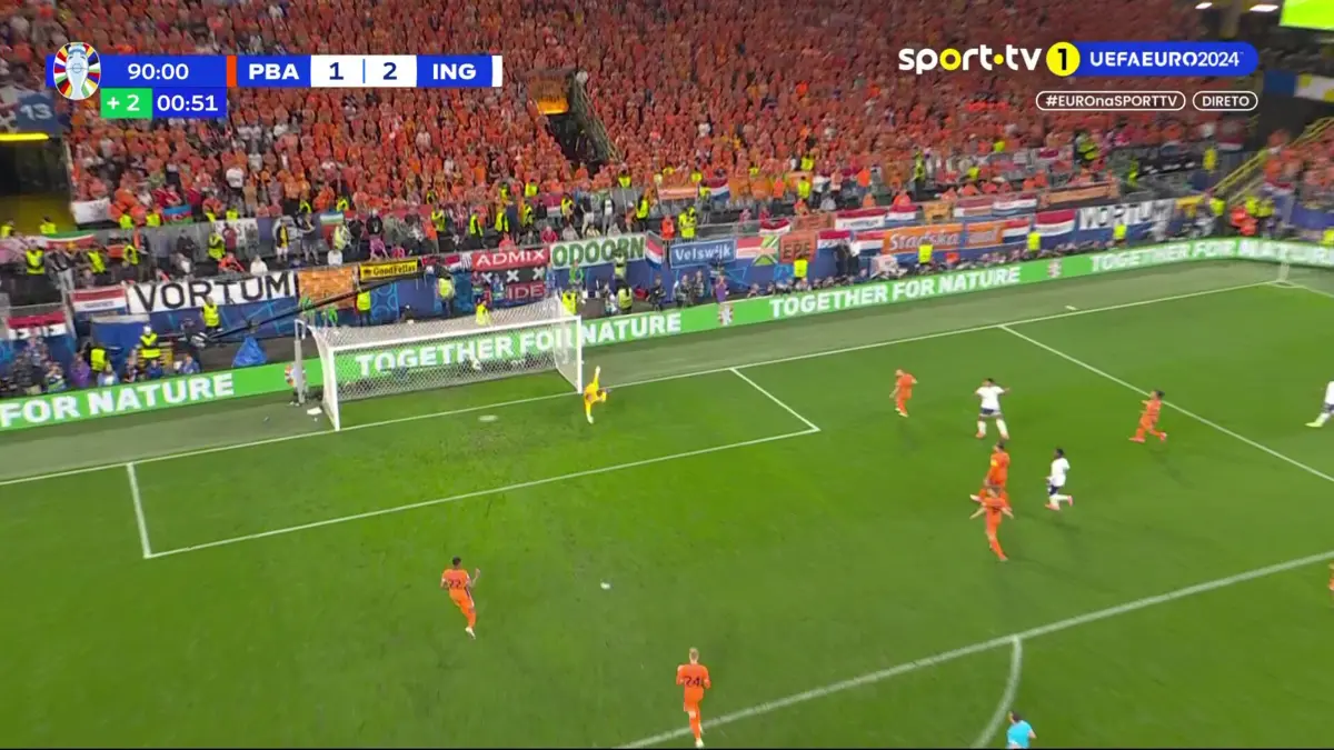 Imagem de contexto do artigo Veja o golo de Watkins que coloca a Inglaterra na segunda final seguida de um Europeu