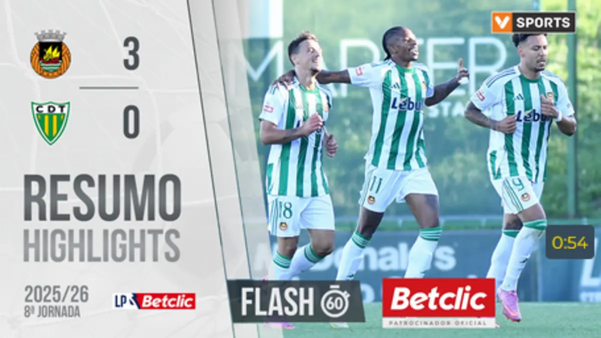 Imagem de contexto do artigo Veja neste resumo os golos e melhores lances do Rio Ave-Tondela