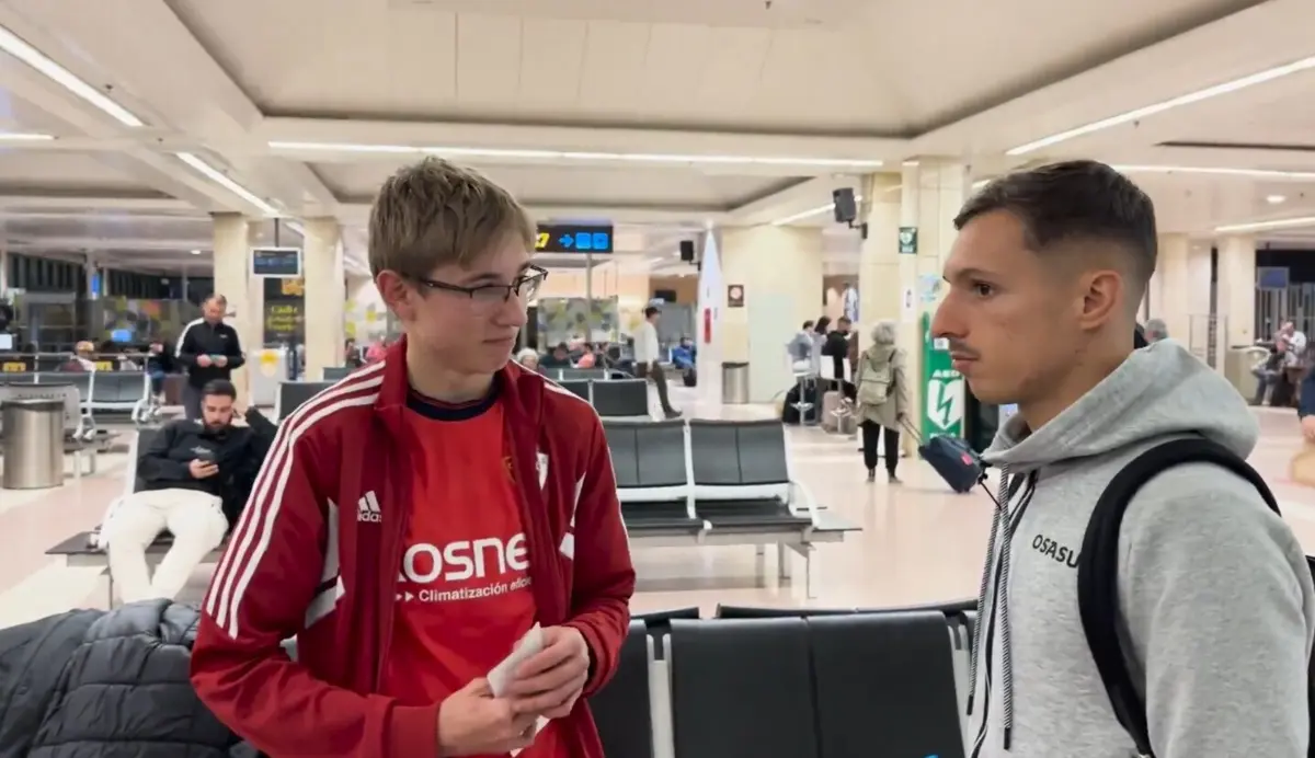 Imagem de contexto do artigo Jovem adepto fez mais de mil quilómetros sozinho para apoiar o Osasuna e foi recompensado