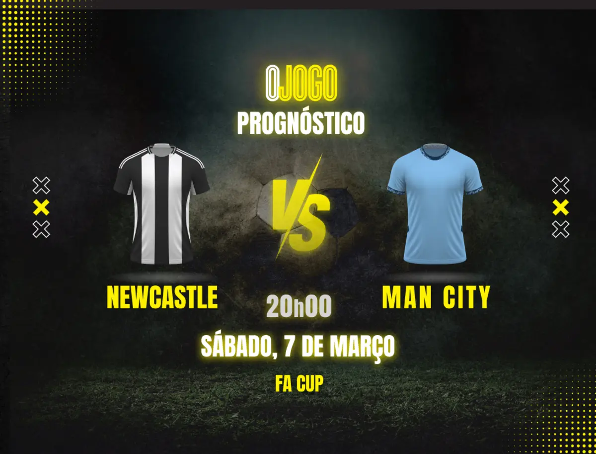 Imagem de contexto do artigo Prognóstico Newcastle vs Manchester City: Dicas e Odds FA Cup