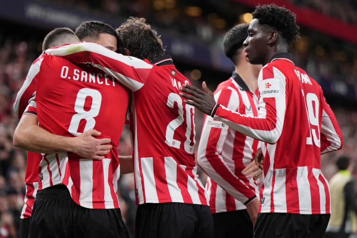 Athletic Bilbau está a vencer