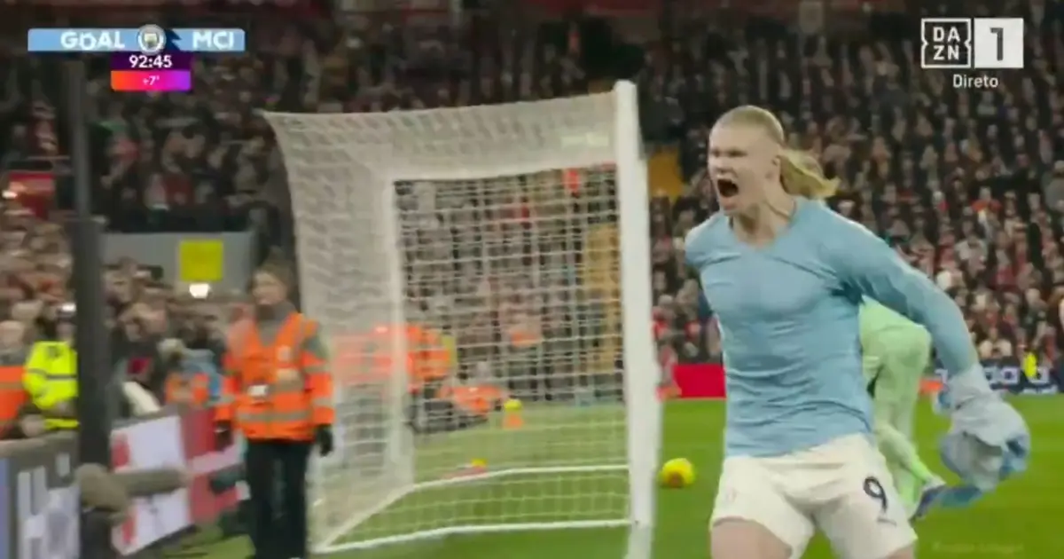 Imagem de contexto do artigo Liverpool-City: Haaland completa reviravolta com penálti aos 90'+3'