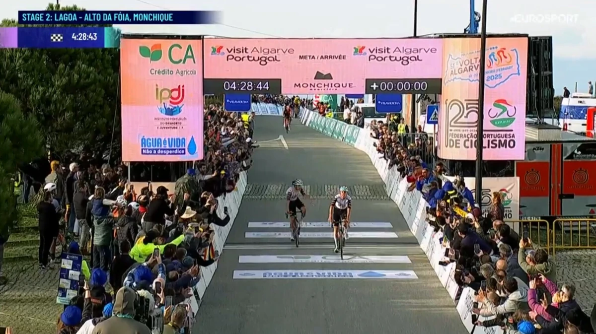 Imagem de contexto do artigo Volta ao Algarve: Christen ganha no Alto da Fóia, João Almeida ganha tempo à concorrência