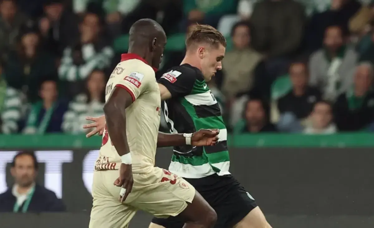 Buatu e Gyokeres no jogo de Alvalade (Reprodução: Instagram)