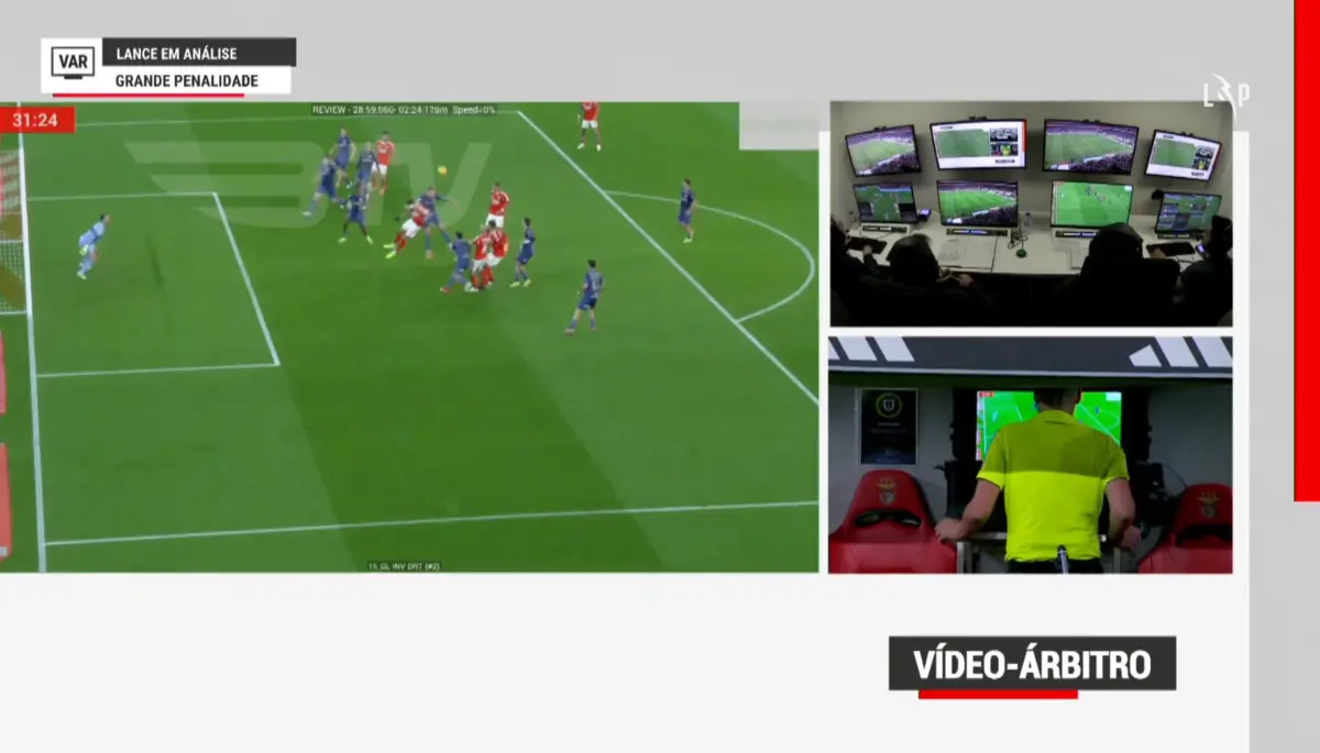 Imagem de contexto do artigo O penálti que colocou o Benfica a vencer o Famalicão