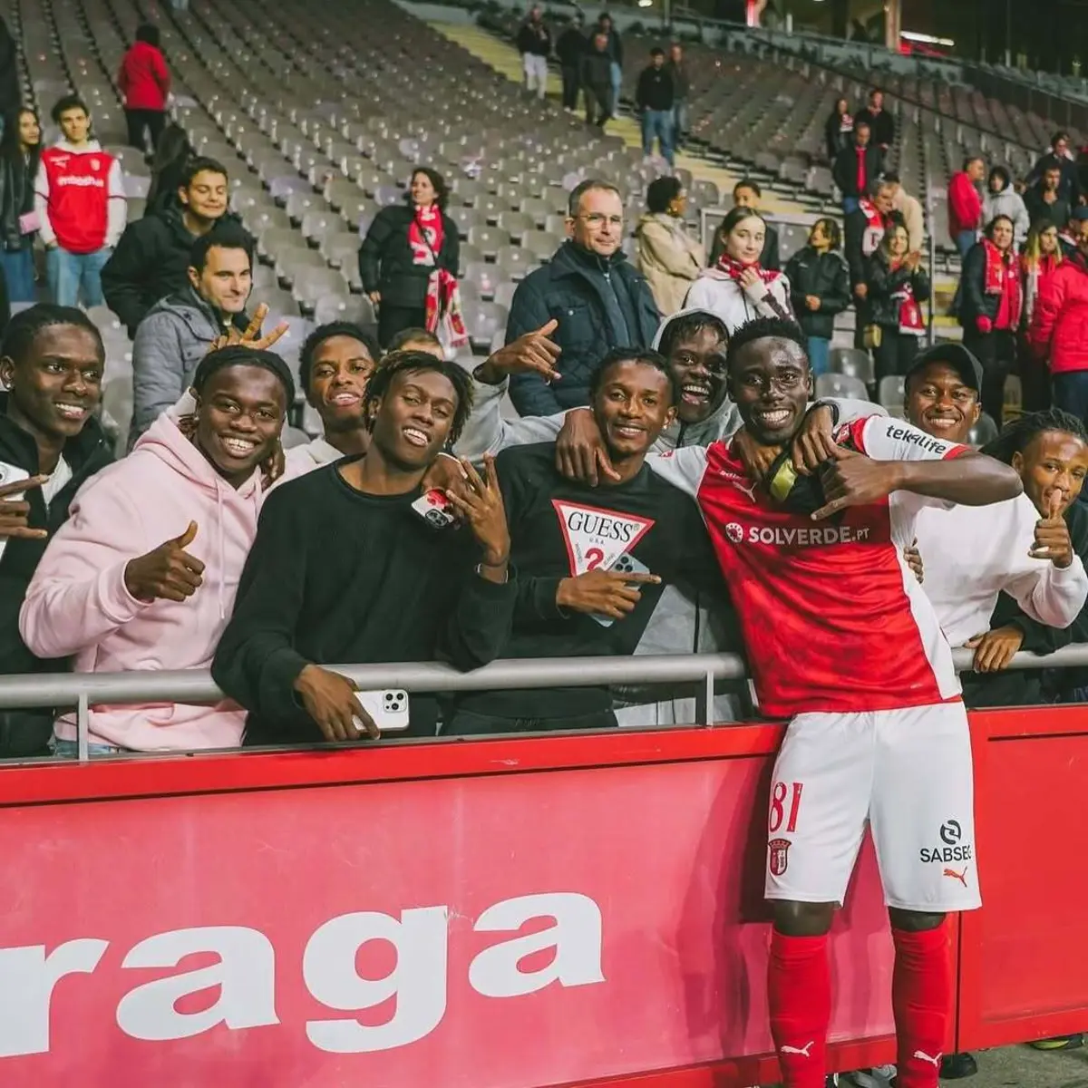 Fode Pascoal feliz da vida após estreia pelo Braga