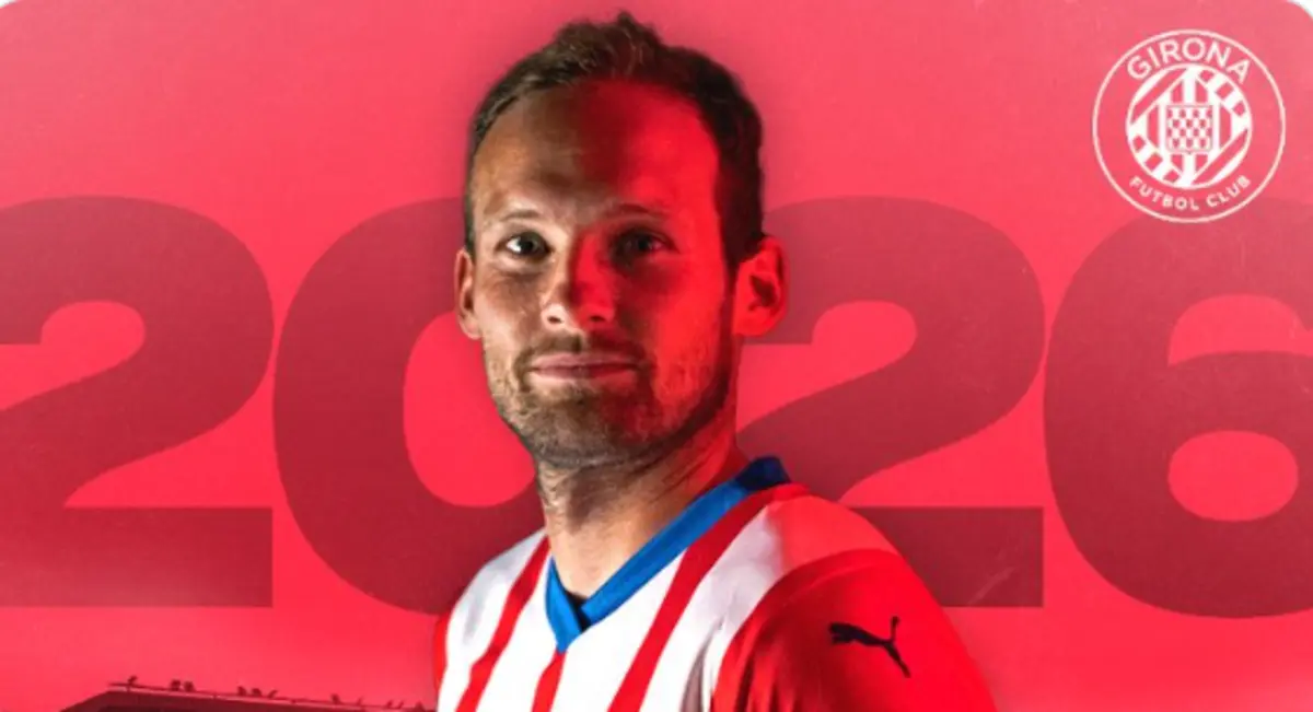 Imagem de contexto do artigo Girona garantiu a Champions e renova com "peça fundamental”