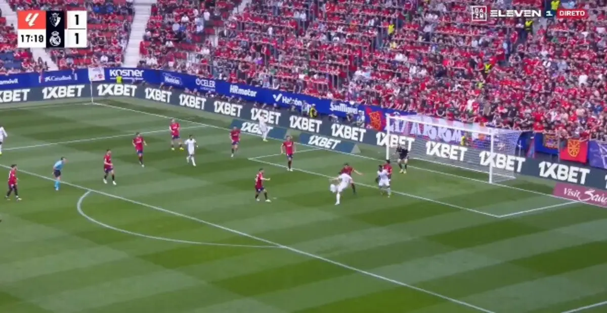 Golo de Carvajal (créditos: DAZN)