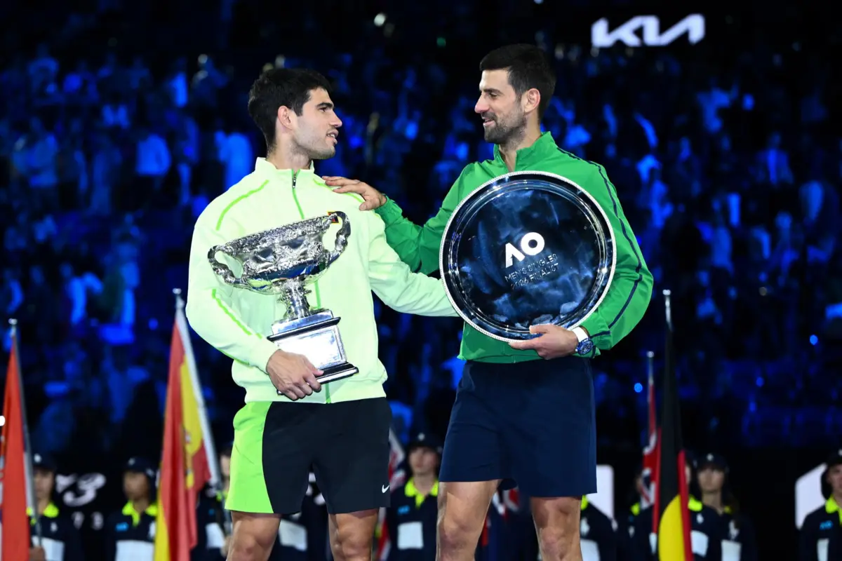 Carlos Alcaraz e Novak Djokovic
