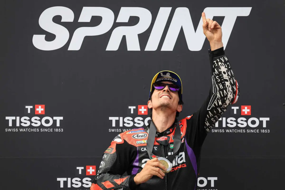 Maverick Viñales (créditos: PATRICIA DE MELO MOREIRA / AFP)