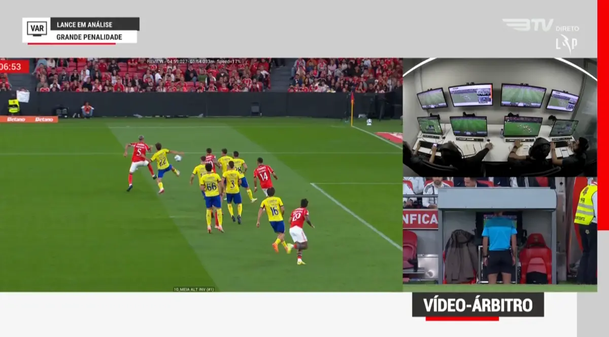 Imagem de contexto do artigo O penálti que permitiu ao Benfica abrir o marcador contra o Arouca