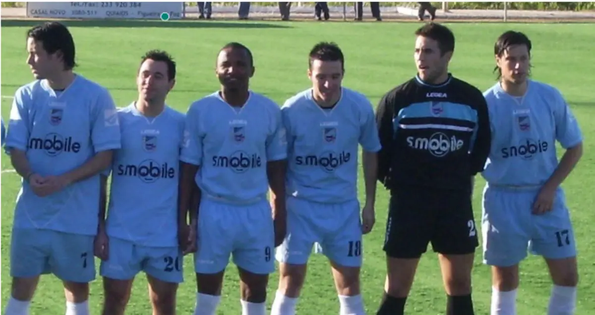 Vítor Bruno à direita e André Namora à esquerda