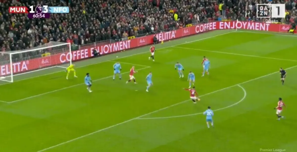 Imagem de contexto do artigo Bruno Fernandes reduz desvantagem do United após erros na defesa. Ora veja