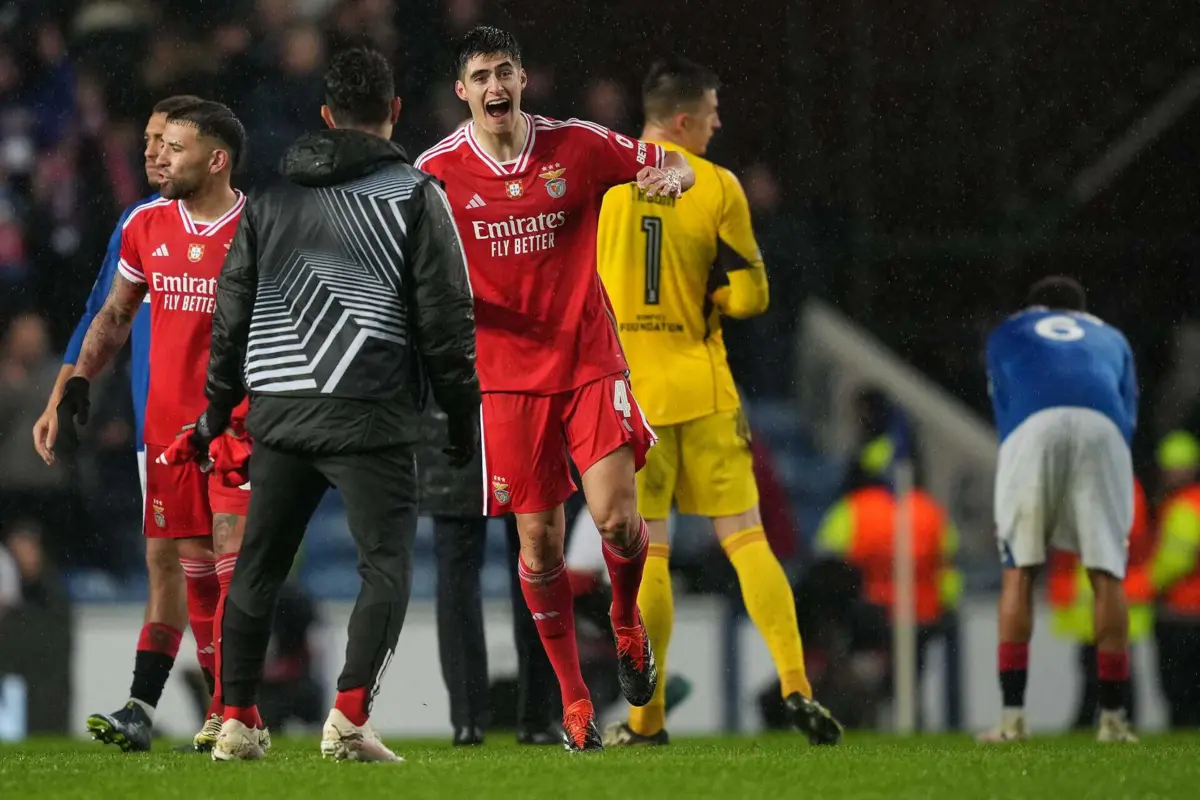António Silva no Rangers-Benfica
