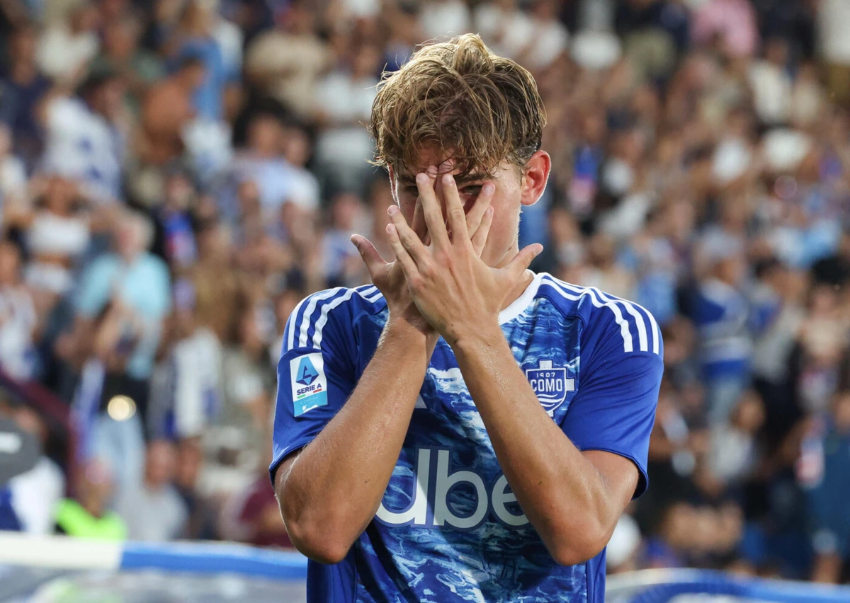 Imagem de contexto do artigo Nico Paz, por quem o Como rejeitou 50 milhões de euros, marcou golaço à Lázio