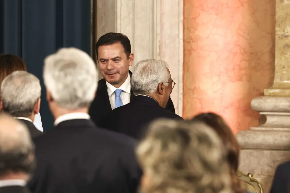 Luís Montenegro e António Costa (PAULO SPRANGER/Global Imagens)