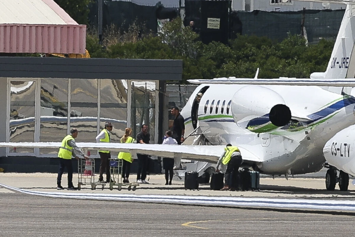 Pavlidis no aeródromo de Tires (Créditos: Paulo Spranger/Global Imagens)