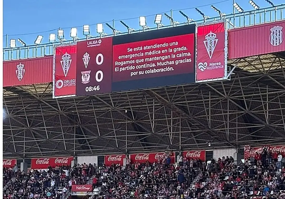 Adepto morreu durante o Gijón-Leganés