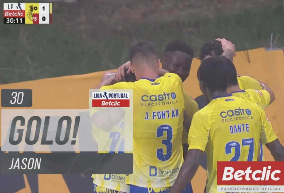 Imagem de contexto do artigo De primeira: Jason abriu o marcador do Arouca-Aves SAD. Veja o golo