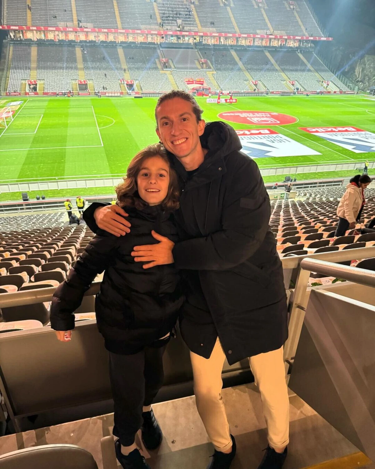 Imagem de contexto do artigo Filipe Luís foi à Pedreira assistir ao Braga-V. Guimarães