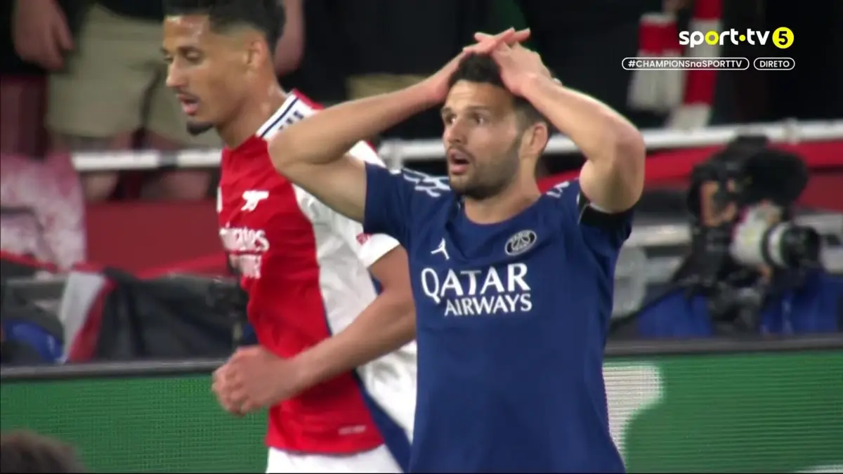 Imagem de contexto do artigo Arsenal-PSG: Gonçalo Ramos fez abanar a trave. Ora veja