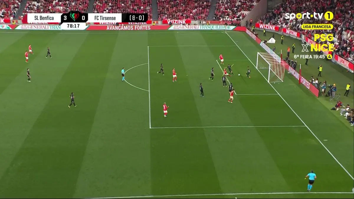 Imagem de contexto do artigo Benfica-Tirsense: Belotti faz o terceiro das águias. Veja o golo