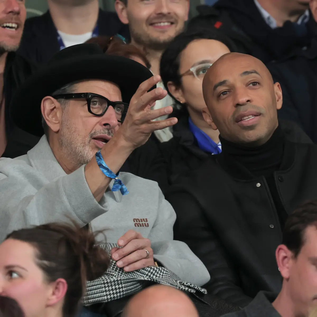 Jeff Goldblum e Thierry Henry