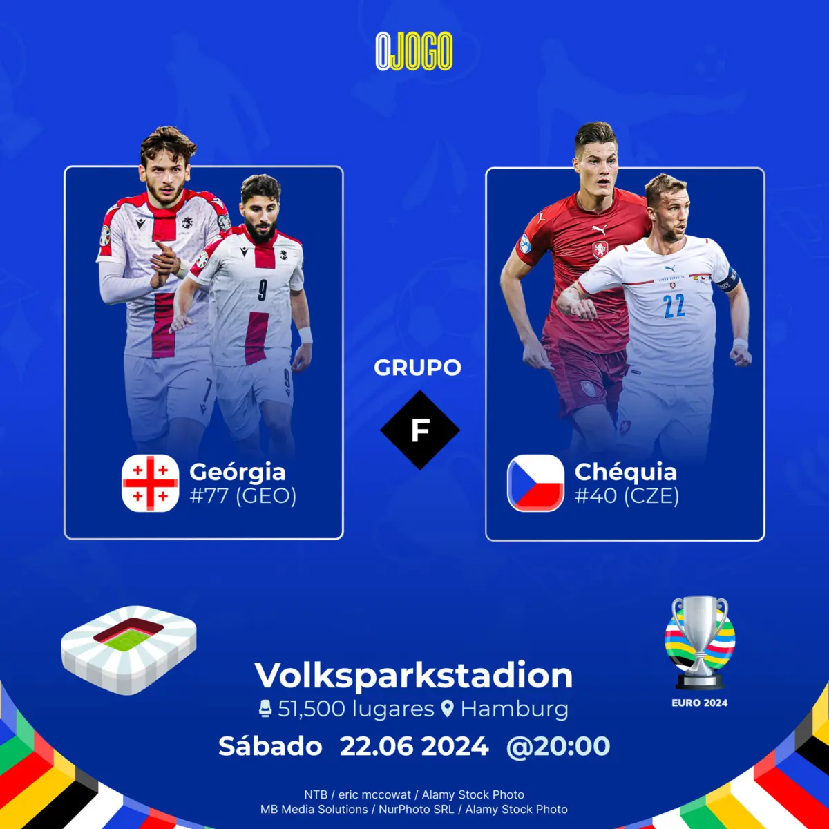 Imagem de contexto do artigo Prognóstico Geórgia vs Chéquia – Euro 2024 – 22/06/24