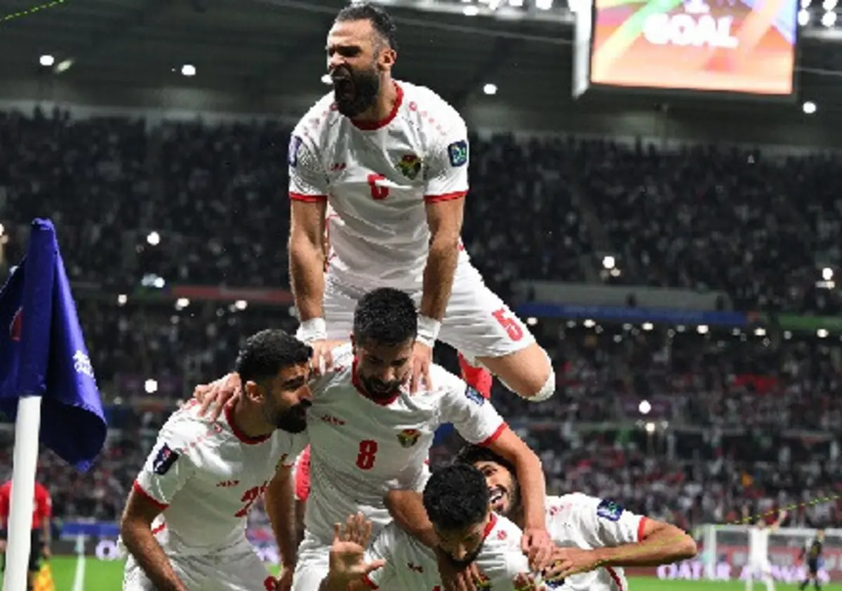 Festa da Jordânia (créditos: X/Asian Cup)