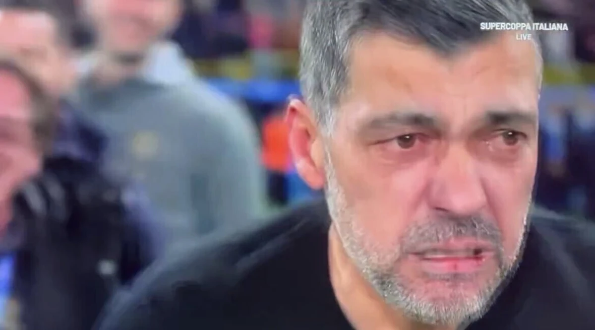 Imagem de contexto do artigo Sérgio Conceição chorou após a conquista da Supertaça de Itália pelo Milan